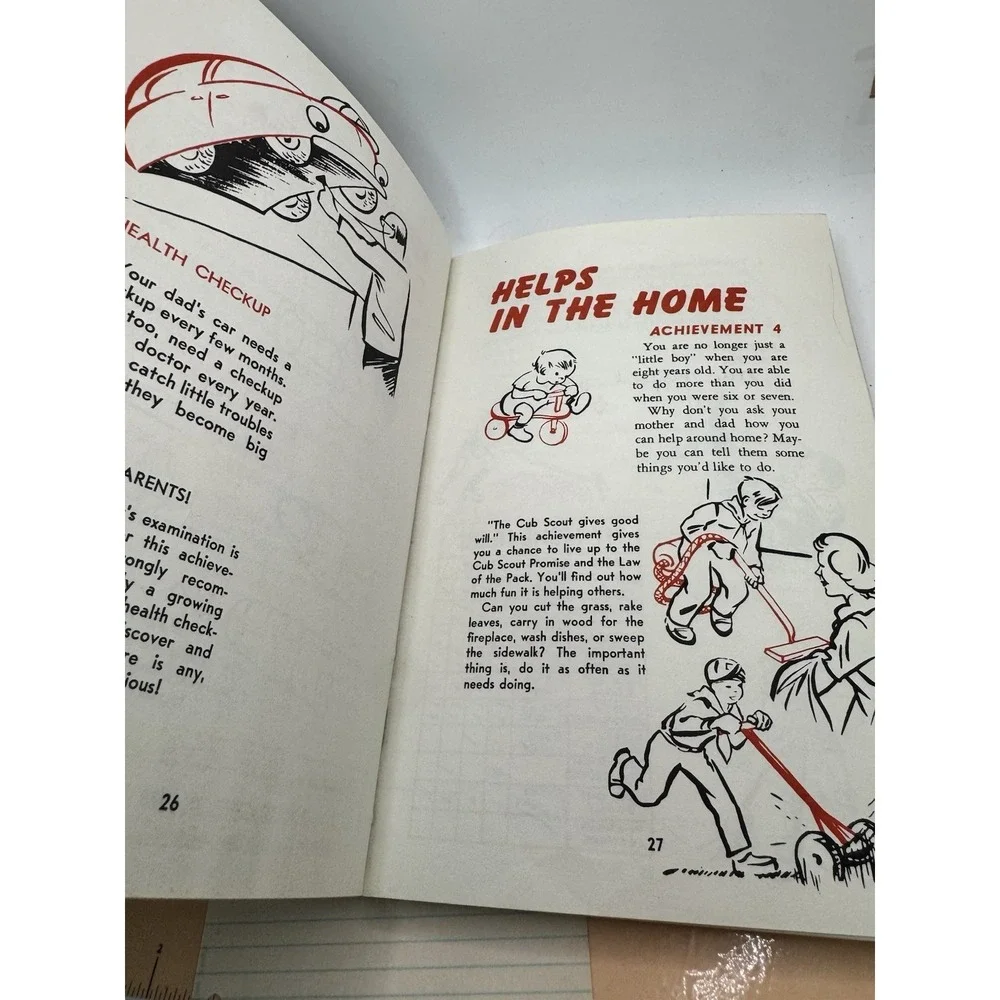 Vintage Boy Scouts of America Wolf Cub Scout Book 1961 Printing Payne Cover BSA